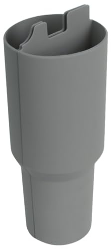 Espansore universale per portabicchieri da auto, inserto in silicone con manicotto regolabile, organizer per bevande 2 in 1 grigio per interni del veicolo