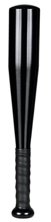 Relaxdays Baseball Bat, Aluminium, 18 Inches, Softball & Rounders, Sports Accessory, Lightweight, PE Equipment, Black