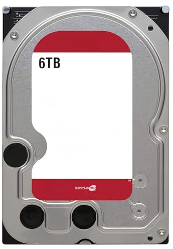 SIMPLETEK - Disque dur interne SATA III de 6 To 3,5 pouces | Cache 6 Gbps 256 Mo | Conçu pour les systèmes RAID NAS jusqu'à 8 logements (reconditionné)