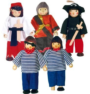 Original Winzling BIEGEPUPPEN 309-44 Winzling-Set Piraten