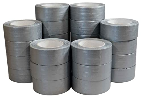 Tecplast Ruban adhésif toile américaine gris 175µ - Adhésif 48 mm x 50 m pour les raccordements et réparations - Carton de 24