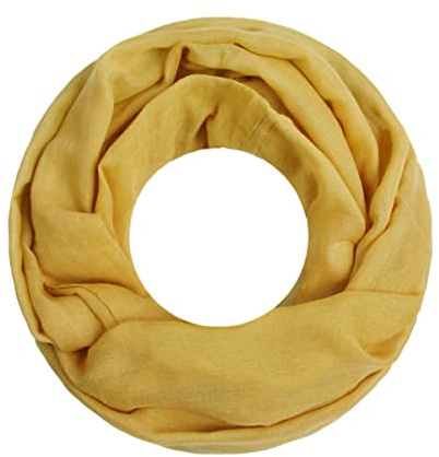 Majea Damen Loop Schal Cary – Eleganter Schlauchschal unifarben – 170x75cm weicher Rundschal für Business & Alltag