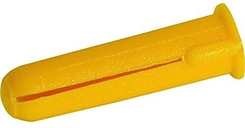 G4GADGET Wall plugs Screw Fixing Wall Expansion Wall Plugs Brick Stone Concrete (Yellow)