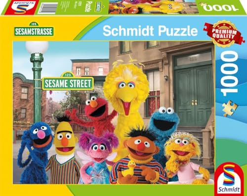 Schmidt Spiele 57574 Sesamstraße, EIN Wiedersehen mit Guten Alten Freunden, 1000 Teile Puzzle