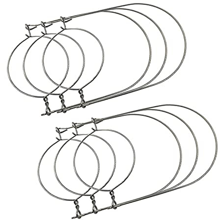 Tiardey - Paquete de 6 tarros de Alba?il con Asas de Alambre de Acero Inoxidable para tarros de conservas de Boca Normal, tarros de Pinta, tarros de conservas, Gancho para Colgar tarros (# 70)