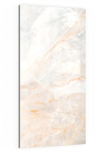 DEQORI Glas-Magnettafel | 50x100 cm groß | Motiv Marmorsteinstruktur | Memo-Board aus Glas | Magnetboard inkl. Magnete, Stift & Tuch für Küche & Büro | Tafel magnetisch & beschreibbar