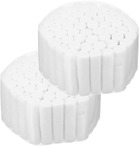 DRESSOOS Watterollen Aus Baumwolle Für Tätowierungen Und Lippenpflege 9.5X9.5X8.5 Cm Absorbierende Zahnwatterollen Nasenblutenstopper Für Heim- Und Klinikgebrauch