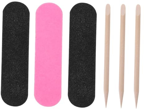 Ipetboom 200stücke Teiliges Nagelfeilen-set Aus Holz Mit Nagelhautschiebern Nagelfeilen Und Polierfeilen Für Maniküre Und Pediküre Für Zuhause Und Nagelstudios