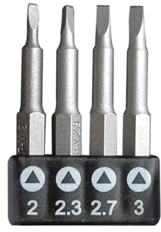 Aqxyju Tournevis triangulaire de précision en forme de YU, embout magnétique, croix intérieure de 1/4 po, tournevis à trois points, embout de sécurité for perceuse électrique(Screw Bit Triangle)