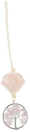 Alipis 2 Pz Ornamento dell'albero della vita ciondolo per appendere l'auto ornamento per auto albero della vita gemme gemstone soprammobili ciondolo chic matico corda