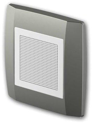 TEM Altavoz Adicional LOGIQ, para Ampliar la Radio empotrada LOGIQ, Funcionamiento Mono, Profundidad de instalación 32 mm, se Entrega con Marco de 1 vía Bold, Titanio