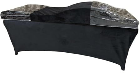 LUKYWANG Kosmetikliege Wimpernbettauflage und Bettbezug, ergonomisches kurviges Massagetischkissen, Wimpernmatratzenbett for Schönheitssalon individuell Wimpernliege(Transparent,180x60 cm)