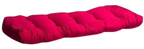 UBOHUZ Deckchair Cushion Bench Cushion Chaise Lounge Cushion Resilient Window Seat Cushion For Outside Poolside Patio Swing Garden Deck Sofa Rattan Chair For Deckchair，Sunlounger(Red)