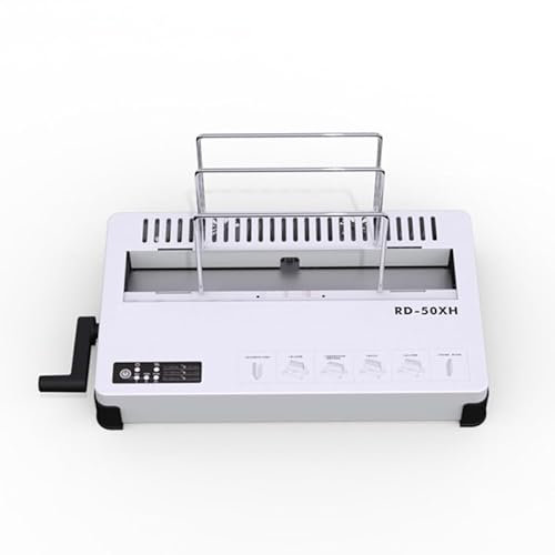 KOROBIE Bindemaschine, 100W RD-50X Heißschmelz-Thermobinder Desktop-Klebebuchbindemaschine Vertragsdokumente Buchumschläge Heißschmelz-Bindemaschine Für Projekte zu Hause oder im kleinen Büro