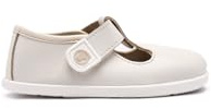 Conguitos - Bailarinas Mary Janes de Bebés Barefoot para Niños y Niñas (Beige/Talla 21)
