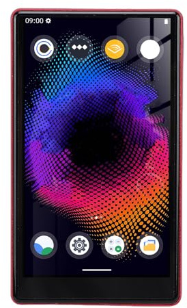 Jiawu Lecteur MP3 pour Enfants, 192 Go de Stockage, écran Tactile Complet de 5 Pouces, Bluetooth 5.0, Double Bande, Lecteur de Musique pour Enfants, MP3 avec Haut-Parleur et écouteurs pour (Rouge)