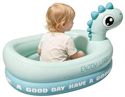 Piscina Infantil | Plegable con Estampado de Dinosaurio y Conejito - Piscina Hinchable de Bolas | para Hogar Baño Patio Balcón Jardín Parque Acuático Viaje Ducha