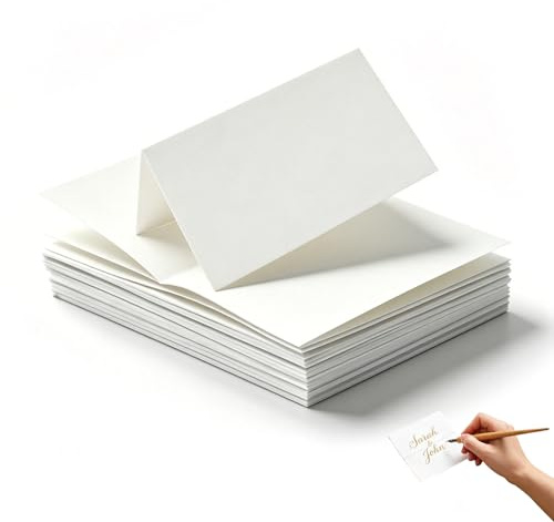60 marcasitios de mesa de papel de estraza en blanco sin imprimir, | Lot de 60 marque place en papier kraft vierges non imprimées, porte nom table personnalisable