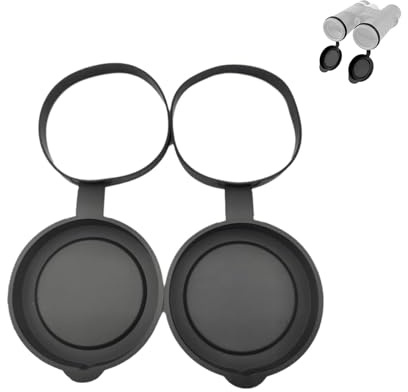 2 Stück Fernglas-Objektivschutzkappe Aus Gummi, Hochwertiger Schutz für Fernglasobjektive (46mm)