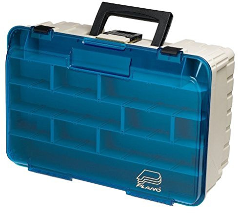 Plano Two Level Magnum 3500 Tackle Box, Beige, 1-(Pack),Sandstone/Blue