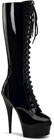 Pleaser Delight-2023, Bottes Hautes Classiques Non doublées Femme