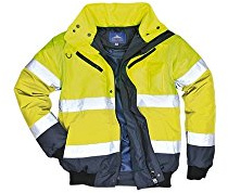 PORTWEST C465YNR6XL EN471 kontrastvarningsdräkt-bomberjacka, gul/marin, 6XL