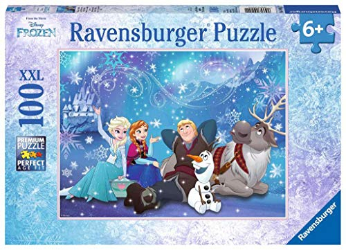 Ravensburger Kinderpuzzle - 10911 Frozen Eiszauber - Disney Frozen-Puzzle für Kinder ab 6 Jahren, mit 100 Teilen im XXL-Format