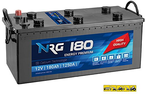 NRG LKW Batterie 180Ah 12V Starterbatterie 1250A/EN