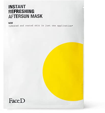 Face D - Maschera Doposole Rinfrescante con Acido Ialuronico, Estratti di Camomilla e Avena, monodose