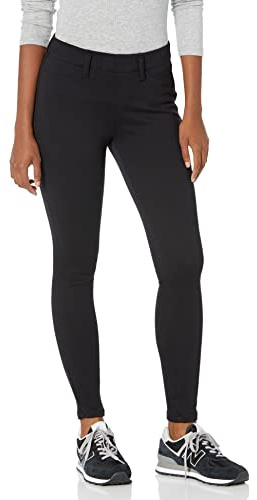 Amazon Essentials Damen Strick-Jegging zum Hineinschlüpfen (erhältlich in Übergröße), Schwarz, L