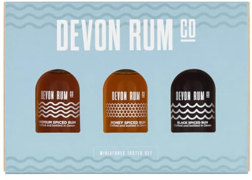 Devon Rum Co Rum Taster Gift Set 3 x 5cl | Premium Rum Gift Set | Rum Gift Set • Three Award Winning Rums • Handcrafted in Devon • Premium Gift • Tasting Collection