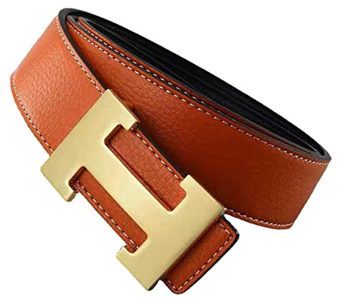 HCMA Herrengürtel H Logo Leder für klassisches, einzigartiges Design, Business, elegantes Gefühl, Mode, bequem, bunte Gürtel für Frauen