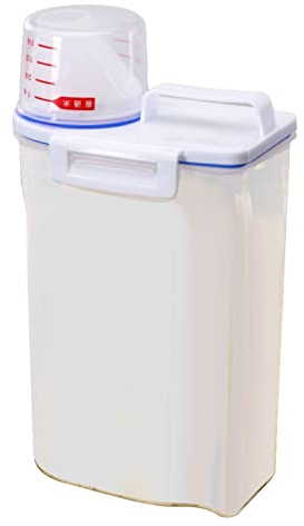 Contenitore ermetico per alimenti secchi da 2 kg, contenitore ermetico per alimenti sfusi per cucina e dispensa per l'organizzazione della cucina, senza BPA, per farina d'avena, grano, cereali(UN)