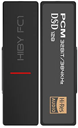 HiBy FC1- Portable Headphone Amplifier with High Audio Quality for iOS Android Smartphones Computers-Black