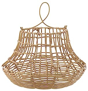 J-Line Windlicht Hängend Hoch Rattan Natur