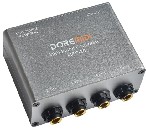 DOREMIDI Expression Pedal Converter Pedal Sustain Expander MPC-20