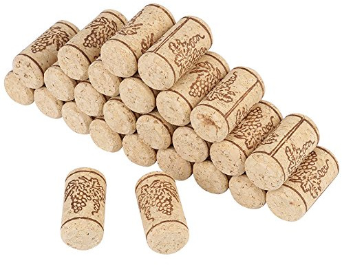 100 Stück Weinflaschenkorken, Weinkorken, Wein- Und Bierstopfen, Auslaufsichere Holzkorken, Ersatz 22 X 44 Mm, Gerade Korken, Weinflaschenverschluss aus Holz Für Wein, Bier, Glasflaschen Und DIY-Baste