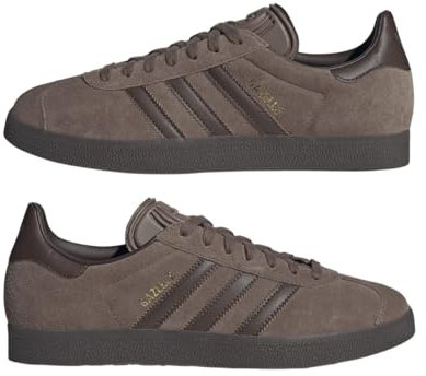 adidas Herren Gazelle Sneaker, Earth Strata/Brown/Gum, 43 1/3 EU