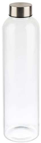 APS 66908 - Botella de cristal (7 x 7, altura 26,5 cm, diámetro de 7 cm, 0,75 L), transparente