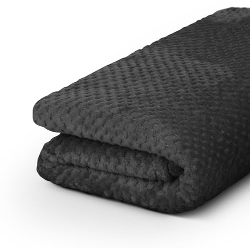 Bestgoodies Kuscheldecke Cashmere Touch 150x200cm (Anthrazit) 250g/m² - Flauschige Wohndecke für Sofa, Couch und Bett, Tagesdecke Oeko-TEX - Sofaüberwurf