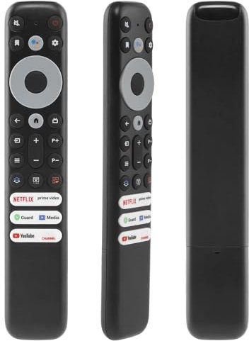 RC902V Télécommande pour TCL Thomson Android Mini-LED QLED 4K UHD Smart TV, avec 6 Raccourcis (sans Fonction Vocale)