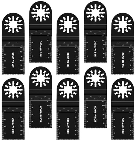 Set di 10 lame per sega oscillanti, accessori multifunzionali, per multimaster, multitool Dremel Makita Einhell