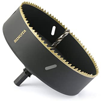 BINOTA Bi-Metall M42-Lochsäge 127 mm, für Metall, Holz, Sperrholz, PVC, Faserplatten, Gipsplatten