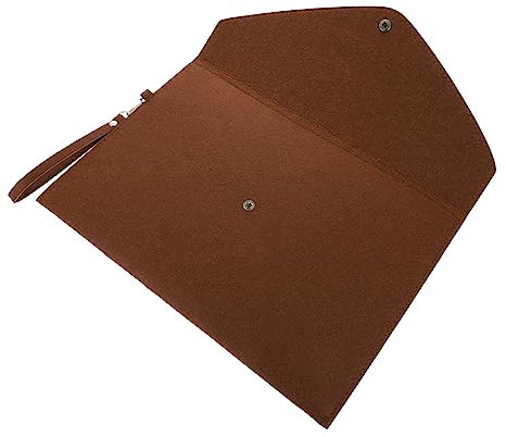 VILLFUL Filztasche Mit Druckknopf Verschluss Großer Business Dokumenten Organizer Wasserdichtes Material Mit Praktischem Trageband Für Büro Schule Und Geschäftsreisen