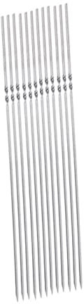 YARNOW 50piezas Brochetas Inoxidable Para Pinchos Duraderas Sin Tóxicos Para Barbacoa