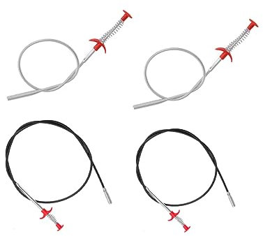 POPETPOP 4piezas Herramienta Para Desagües Varillas Limpiadoras De Desagües Serpiente Limpiadora De Herramienta De Limpieza De Para Cabello