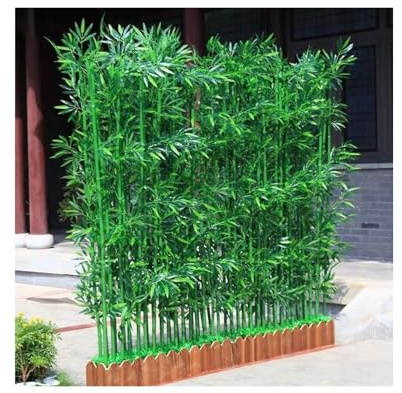 Plantes de bambou artificielles pour clôture d'intimité – Parfait pour la décoration extérieure et intérieure dans la maison, le bureau et les espaces événementiels