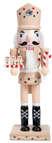 ABOOFAN Cascanueces de Madera Creativo Adorno de Soldado de Madera Decoración Encantadora Hogar para Decoración de Cascanueces Navidad Muñeco Quebra Nozes Natal de Estilo Tradicional