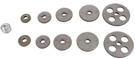 Set di ingranaggi per tornio 11 pezzi Puleggia motore in ferro grigio HT250 ad alta precisione T80 T60 T50 T40 T35 T30 per micro tornio e macchine utensili per il taglio dei