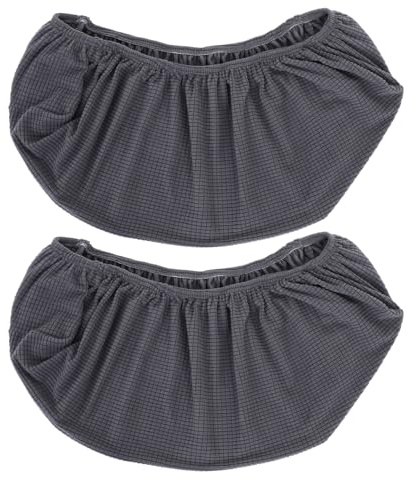 POPETPOP Lot de 2 Housses Anti-poussière Élastiques pour Climatiseur Mural, Cache pour Unité Murale de Climatisation Intérieure, Protection Respirante, Couleur Gris Foncé, Lavable,